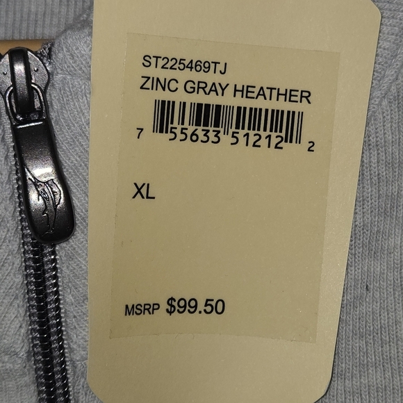 New Tommy Bahama Mens Xl Gray Zip-Up Vest - Picture 9 of 13